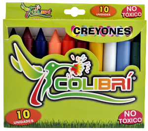 creyones colibri 10 unds