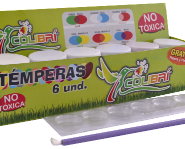 temperas colibri x 6unds